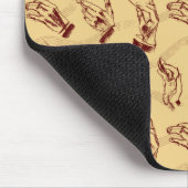 Leiter (Muster in braun und ocker) Mousepad (Ecke)