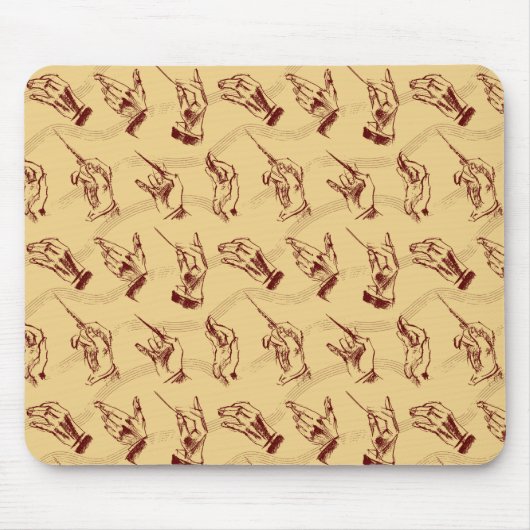 Leiter (Muster in braun und ocker) Mousepad (Vorne)