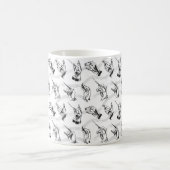 Leiter (Muster in schwarz und weiß) Kaffeetasse (Mittel)