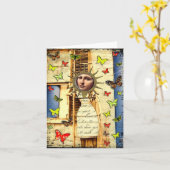 Leiter notecard karte (Gelbe Blume)