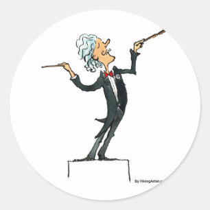 Leiter Runder Aufkleber