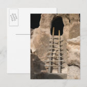 Leiter und Eingang von Cliff Wohnhaus Postkarte (Vorne/Hinten)