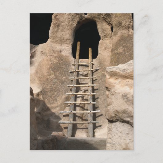 Leiter und Eingang von Cliff Wohnhaus Postkarte (Vorderseite)