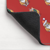 Leiter und Schwanz Ginger Weihnachtsmuster Mousepad (Ecke)