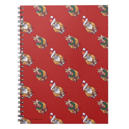 Leiter und Schwanz Ginger Weihnachtsmuster Notizblock (Vorderseite)