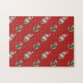 Leiter und Schwanz Ginger Weihnachtsmuster Puzzle (Horizontal)