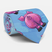 Leiter und Schwanz Muster Krawatte (Gerollt)