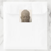 Leiter von Buddha, Vat Romlok Quadratischer Aufkleber (Tasche)