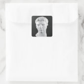 Leiter von Caesar Augustus Quadratischer Aufkleber (Tasche)