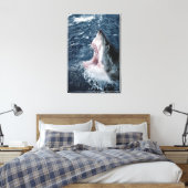 Leiter von Great White Shark Leinwanddruck (Insitu (Schlafzimmer))