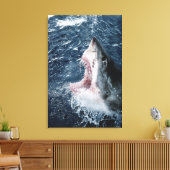 Leiter von Great White Shark Leinwanddruck (Insitu (Wohnzimmer))