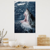 Leiter von Great White Shark Poster (Küche)