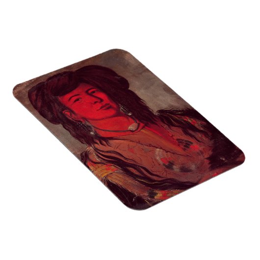 Leiter von Kate One Horn (Öl auf Leinwand) Magnet (Rechte Seite)