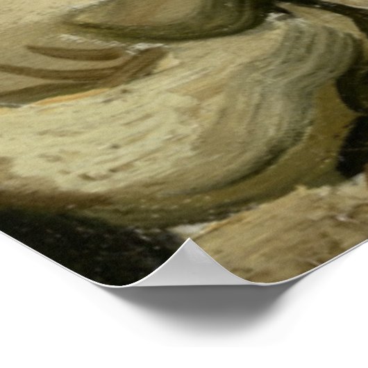 Leiter von Skeleton bei Zigarette von Van Gogh Poster (Ecke)