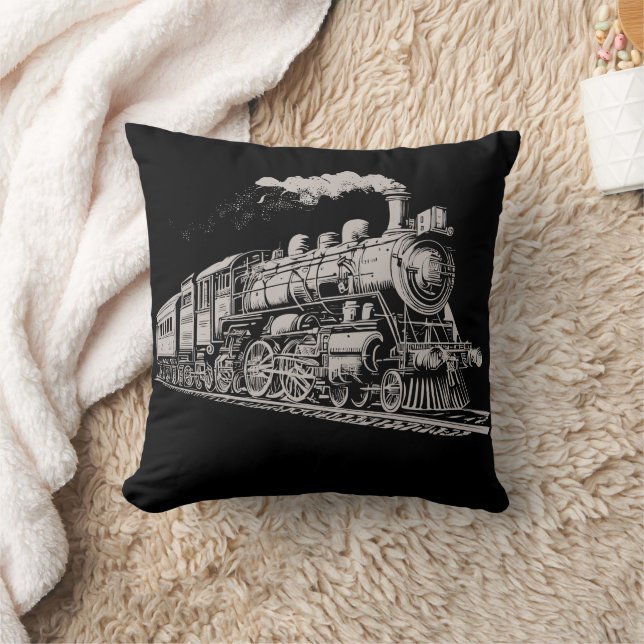 Leiterbahn Vintage Grafikdesign-Skizze Retro-Steam Kissen (Decke)