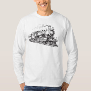 Leiterbahn Vintage Grafikdesign-Skizze Retro-Steam T-Shirt