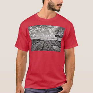 Leiterbahnen und Linien BW T-Shirt