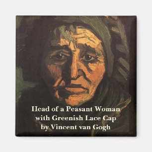 Leiterin der Peasant Woman Lace Cap von Vincent va Magnet