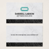 Leiterkarte schwarz | Technology Microchip (Vorne & Hinten)