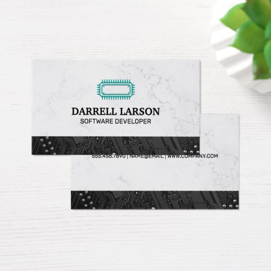 Leiterkarte schwarz | Technology Microchip (Schreibtisch)