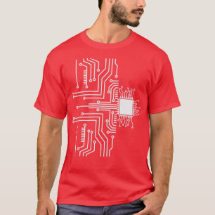 Leiterplatine verfolgt Computerwissenschaftler-Pro T-Shirt