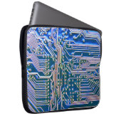 Leiterplatte, Computer,blau,Kondensator,Chip,ci Laptopschutzhülle (Vorne Rechts)