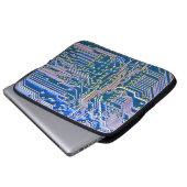 Leiterplatte, Computer,blau,Kondensator,Chip,ci Laptopschutzhülle (Vorne Knopf)