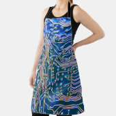 Leiterplatte, Computer,blau,Kondensator,Chip,ci Schürze (InSitu)