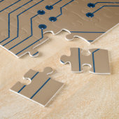 Leiterplatte-Elektronik-Kupfer-Monogramm Puzzle (Seite)