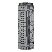 Leiterplatte-metallische mit Monogramm Trommel Thermosbecher (Rückseite)