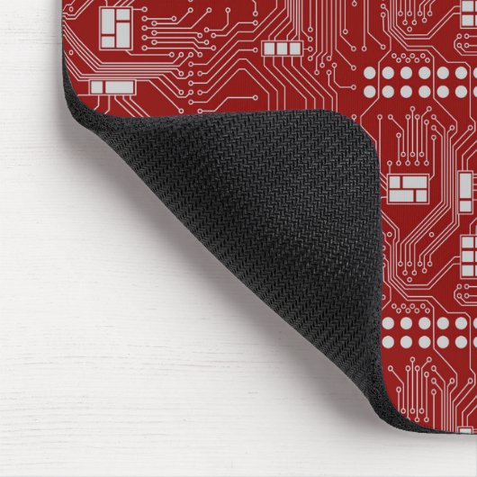 Leiterplatte-Rot mousepad (Ecke)