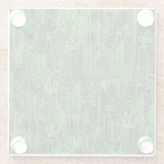 Leiterplattehintergrund Glasuntersetzer (Rückseite)