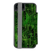 Leiterplattehintergrund Incipio iPhone Geldbeutel-Hülle (Folio Rückseite)