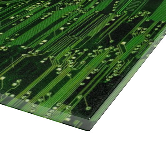 Leiterplattehintergrund Schneidebrett (Ecke)