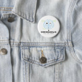Leiterplatten-Gehirn-Coder-Pin-Geek-Tech-Nerd Button (Beispiel)