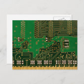 Leiterplatten-Hinterkarte Postkarte (Vorne/Hinten)