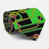 Leiterplatten illustriert farbig auf schwarz krawatte (Gerollt)