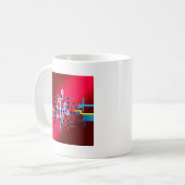 Leiterplatten-Leiterbahnen Kontrolle-Zentrum Kaffeetasse (Vorderseite Links)