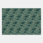 Leiterplatten-Muster Quirky Abstrakt Electronic Ge Geschenkpapier Set (Vorderseite 3)