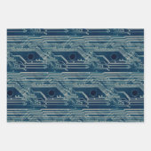 Leiterplatten-Muster Quirky Abstrakt Electronic Ge Geschenkpapier Set (Vorderseite 2)