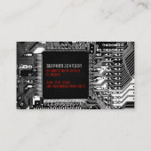 Leiterplatten-Technik für Schwarzweiß Visitenkarte (Rückseite)