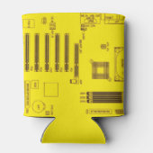 Leiterplattendiagramm Dosenkühler (Rückseite)