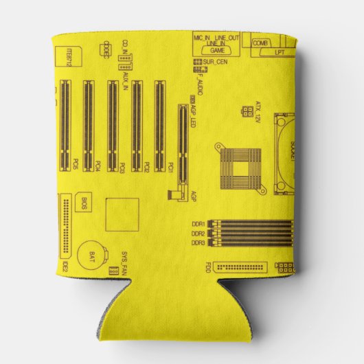 Leiterplattendiagramm Dosenkühler (Rückseite)