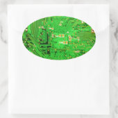 Leiterplattenentwurf Ovaler Aufkleber (Tasche)