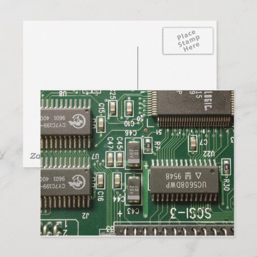 Leiterplattenentwurf Postkarte (Vorne/Hinten)