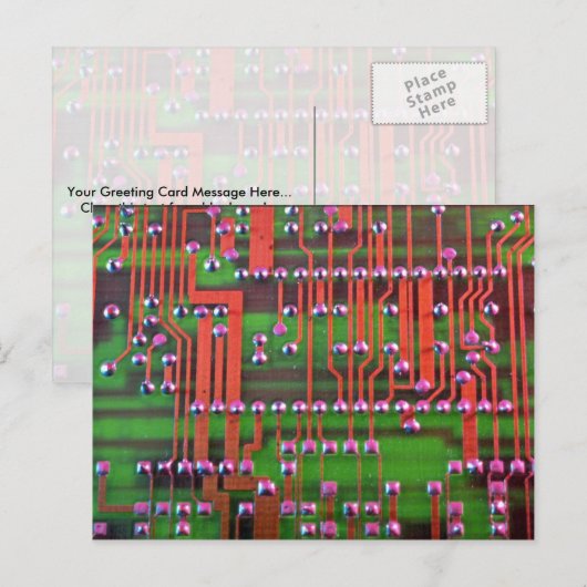 Leiterplattenentwurf Postkarte (Vorne/Hinten)