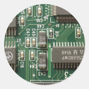 Leiterplattenentwurf Runder Aufkleber