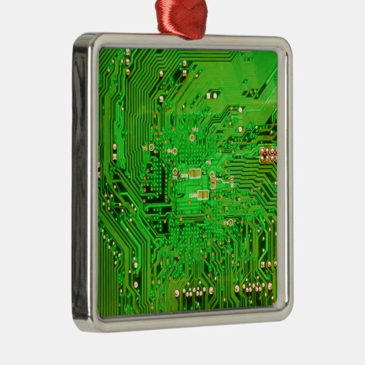 Leiterplattenentwurf Silbernes Ornament (Rechts)