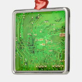 Leiterplattenentwurf Silbernes Ornament (Links)