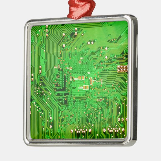 Leiterplattenentwurf Silbernes Ornament (Links)